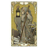 TarotMerchant-Golden Art Nouveau Mini Tarot Deck Lo Scarabeo