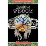 TarotMerchant-Intuitive Wisdom: Color-Your-Deck Tarot Kit - Deck & Book Red Feather