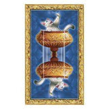 TarotMerchant-Tarot of White Cats Mini Deck Lo Scarabeo