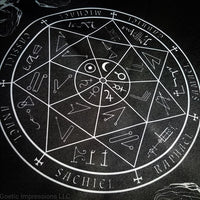 Black 7 Archangel Altar Cloth