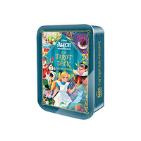 Alice in Wonderland Tiny Tarot Deck and Guidebook in a Tin