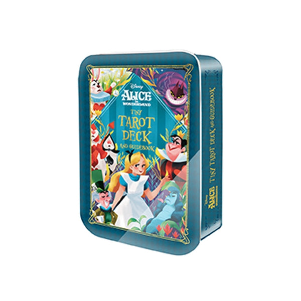 Alice in Wonderland Tiny Tarot Deck and Guidebook in a Tin