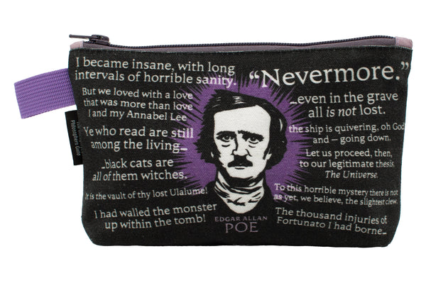 Edgar Allen Poe Zipper Bag