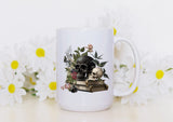 Gothic Skulls & Books 15oz Coffee Mug