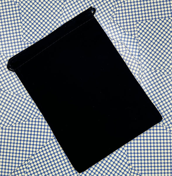 Basic Black Velvet Tarot Deck Pouch