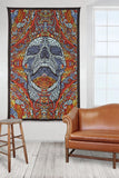 3D Tapestry Mindful Skull Tapestries - Hippie