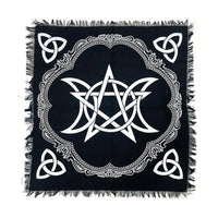 Triple Moon Pentacle Altar Cloth (18 X 18 in.)