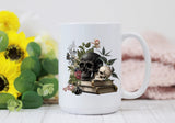 Gothic Skulls & Books 15oz Coffee Mug