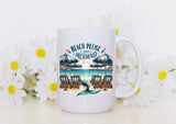 Beach Please I'm A Mermaid - 15oz Coffee Mug