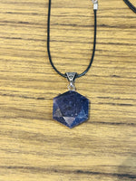 Lepidolite Hexagon Necklace