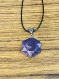 Lepidolite Hexagon Necklace