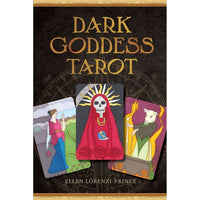 TarotMerchant-Dark Goddess Tarot Kit - Deck & Book Red Feather