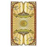 TarotMerchant-Golden Art Nouveau Mini Tarot Deck Lo Scarabeo