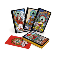TarotMerchant-The Buddha Tarot Kit - Deck & Book Red Feather